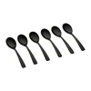 Image de Set van 6 Kleine lepels OGLU - Zwart