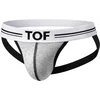 Image de TOF Paris French Jock Heather-Grey - MAAT XL - Heren Ondergoed - Jockstrap voor Man - Mannen Jock