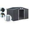 Image de Tuinhuisje metaal - "Vegas"- 12,98 m² met goot en regenton waterreservoir - "Vegas" - Grijs