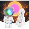Image de MOB Mini Stellar Light Projector en white Noise Slaaptrainer Nachtlamp Astronaut