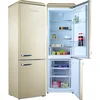 Image de Helvetia Retro Koel-vriescombinatie HRCBGR300PEC1 - Crèmekleur (Beige) 300L - Geventileerd - Led Verlichting - XL - 192 cm hoog