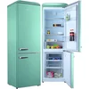 Image de Helvetia Retro Koel-vriescombinatie HRCBGR300PEV1 - Groen - 300L - Led Verlichting - XL - 192cm Hoog