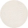 Image de sweeek - Interieur vloerkleed met verhoogd golfpatroon in crème - chuck