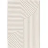 Image de sweeek - Vloerkleed voor binnen en buiten, beige boogpatroon, 100% gerecycled polyester - bellamy