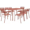 Image de sweeek - tuintafel en 8 stoelen metaal - amélia