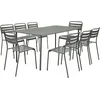 Image de sweeek - tuintafel en 8 stoelen metaal - amélia