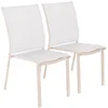 Image de sweeek - Set van 2 stapelbare tuinstoelen van aluminium en textileen 64,5 x 45,5 x 89,5 cm - buffalo