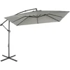 Image de sweeek - Zweefparasol vierkant 3x3m hardelot, excentrische mast, 8 baleinen, waterafstotend doek 180g