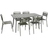 Image de sweeek - Opklapbare tuintafel en 6 stoelen metaal - amélia