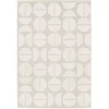 Image de sweeek - Binnen-/buitentapijt in geometrische patronen, crème en beige gerecycled polyester, megan