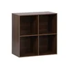 Image de sweeek - Decoratieve opbergmodule houtdecor 4 vakken 70cm - kompo