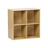 Image de sweeek - Decoratieve opbergmodule houtdecor 4 vakken 70cm - kompo