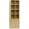 Image de sweeek - Vakkenkast, 3 modulaire opbergmodules houtdecor 2 deuren 8 vakken - kompo