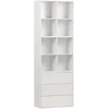 Image de sweeek - Vakkenkast, 3 modulaire opbergmodules houtdecor 3 lades 8 vakken - kompo