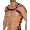 Image de Cut4Men - Harnas - Tuigje - Neo - Zwart/Rainbow