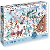 Image de Sentosphère puzzel wintersport zoek en vind 100 stukjes educatief spel.