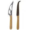 Image de Pebbly - Kaasmes Set van 2 Stuks - Bamboe - Bruin