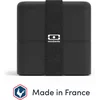 Image de Monbento Square Bentobox - Lunchbox - 1.7 L - 2 vakken - Zwart