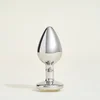 Image de Plug metalen sieraad Steel Kristal transparant