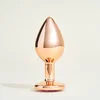 Image de Metalen sierplug Steel met roze kristal