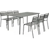 Image de sweeek - Tuintafel en 6 stoelen metaal - amélia