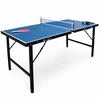 Image de sweeek - Mini opvouwbare binnen tafeltennistafel, met 2 rackets en 3 balletjes 150x75x68cm