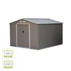 Image de sweeek - metalen tuinhuis 8,84m² - gereedschapsschuur met twee grote schuifdeuren, inclusief vloerbevestigingskit, opberghuis, schuur - flandres