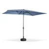 Image de sweeek - Rechthoekige touquet parasol 2x3m, draaibare aluminium centrale mast en opendraaikruk