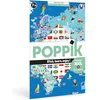Image de Poppik Educatieve poster + sticker Vlaggen van de wereld