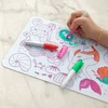 Image de Super Petit Sirene/Mermaid - Silicone mini mat met 4 markers