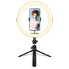 Image de AgfaPhoto Ring Light Realiview ARL11 - 11’’ LED-verlichting met statief   De ringlamp voor foto’s, selfies, video’s, YouTube, make-up en TikTok, compatibel met smartphones
