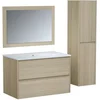 Image de Houtset, badkamer set 80, ijdelheid+bassin+spiegel en kolom