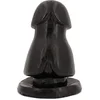 Image de XXL Buttplug Raptosaurus - Anal Plug Groot - Tot 12 cm Diameter - 20 cm Lengte - Tapse Vorm met Eikel - Zwart - Vinyl