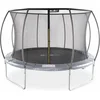 Image de sweeek - Ronde trampoline ø 370 cm grijs met binnennet - saturne inner - trampoline 3,7m 370 cm