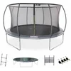 Image de sweeek - Ronde trampoline ø430cm grijs met binnen veiligheidsnet en accessoires - venus inner xxl