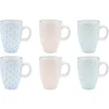 Image de Kopje PATTERN 9cl - 6 stuks - Pastel
