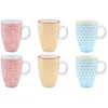 Image de Kopje PATTERN 9cl - 6 stuks - Color