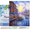 Image de Figured'Art Schilderen op Nummer Volwassenen met lijst - Het Canal Grande van Venetië - Handwerk acrylverf Kit DIY Compleet - 40x50cm Canvas al ingelijst