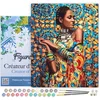 Image de Figured'Art Schilderen op Nummer Volwassenen met lijst - Vrouw in traditionele kleding - Handwerk acrylverf Kit DIY Compleet - 40x50cm Canvas al ingelijst