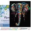Image de Figured'Art Schilderen op Nummer Volwassenen met lijst - Olifant schilderij - Handwerk acrylverf Kit DIY Compleet - 40x50cm Canvas al ingelijst