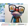 Image de Figured'Art Schilderen op Nummer Volwassenen met lijst - Kikker en brillen - Handwerk acrylverf Kit DIY Compleet - 40x50cm Canvas al ingelijst