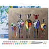 Image de Figured'Art Schilderen op Nummer Volwassenen met lijst - Zebra's Terug - Handwerk acrylverf Kit DIY Compleet - 40x50cm Canvas al ingelijst