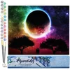 Image de Figured'Art Schilderen op Nummer Volwassenen canvas Maankleuren - Handwerk acrylverf Kit DIY Compleet - 40x50cm zonder frame