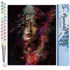 Image de Figured'Art Schilderen op Nummer Volwassenen canvas Geschilderde vrouw - Handwerk acrylverf Kit DIY Compleet - 40x50cm zonder frame