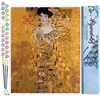 Image de Figured'Art Schilderen op Nummer Volwassenen canvas Mevrouw Bauer Klimt - Handwerk acrylverf Kit DIY Compleet - 40x50cm zonder frame