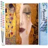 Image de Figured'Art Schilderen op Nummer Volwassenen canvas Gustav Klimt - Handwerk acrylverf Kit DIY Compleet - 40x50cm zonder frame