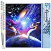 Image de Figured'Art Schilderen op Nummer Volwassenen canvas Planetaire Systeem - Handwerk acrylverf Kit DIY Compleet - 40x50cm zonder frame