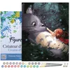 Image de Figured'Art Schilderen op Nummer Volwassenen met lijst - Muis en meisje - Handwerk acrylverf Kit DIY Compleet - 40x50cm Canvas al ingelijst