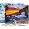 Image de Figured'Art Schilderen op Nummer Volwassenen met lijst - Klif en golven - Handwerk acrylverf Kit DIY Compleet - 40x50cm Canvas al ingelijst