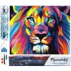 Image de Figured'Art Diamond Painting set Volwassenen 40x50 cm Leeuw Pop-art - 5D DIY Art full drill vierkante diamant - Opgerold canvas
